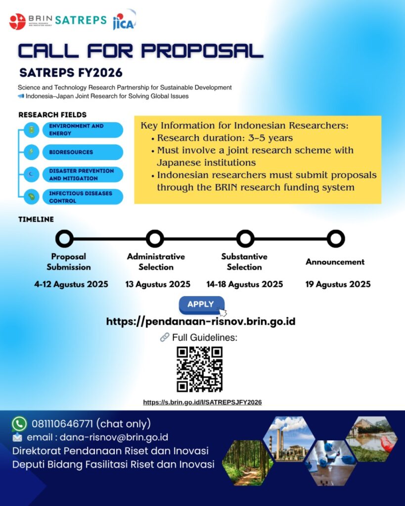 Open Call SATREPS FY 2026