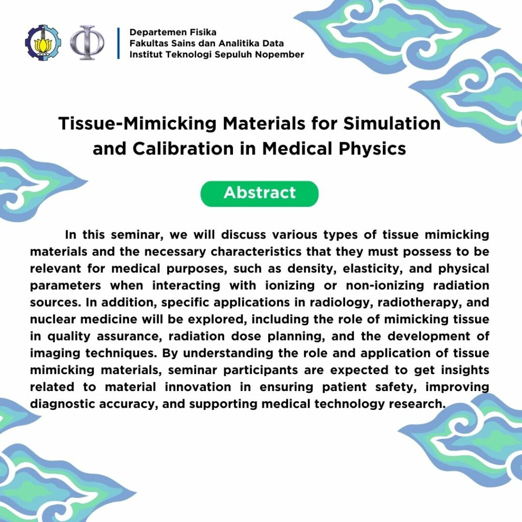 abstrak seminar seninan aditya prayugo hariyanto dosen Departemen Fisika FSAD ITS Surabaya