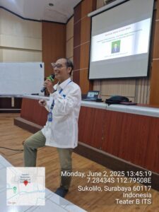 seminar seninan m. arief bustomi dosen departemen fisika FSAD ITS Surabaya