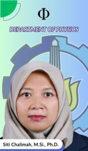 Siti Chalimah Dosen Departemen Fisika FSAD ITS Suarabaya