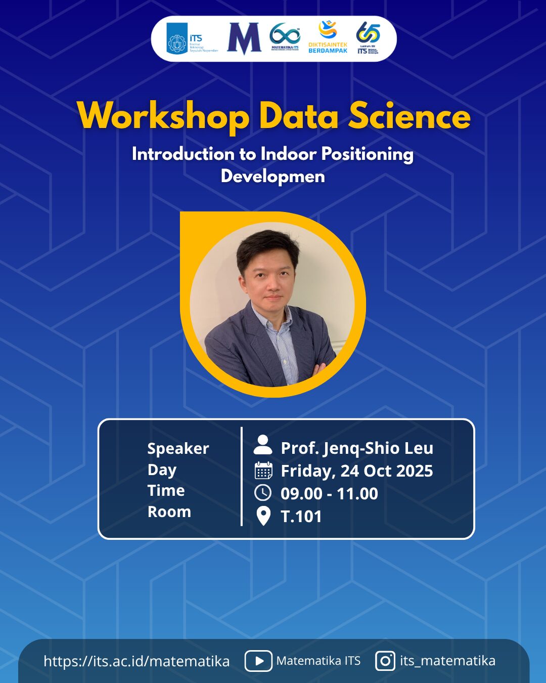 Departemen Matematika ITS Gelar Workshop Data Science Bersama NTUST Taiwan