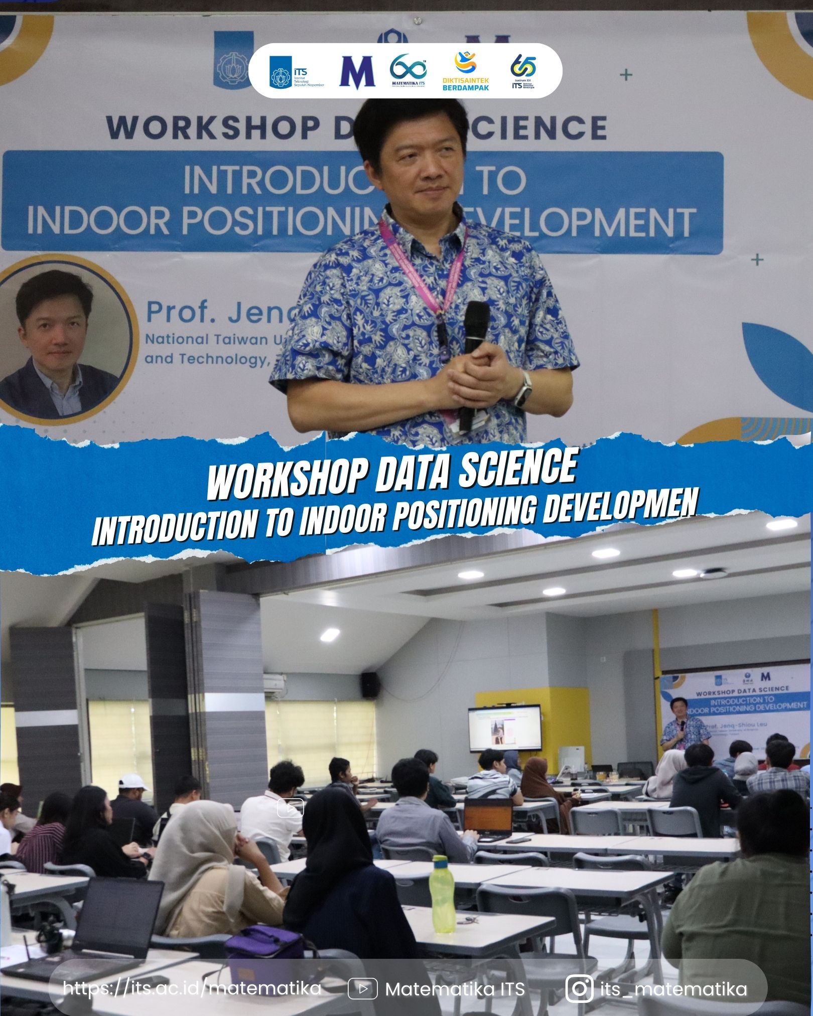 Departemen Matematika ITS Selenggarakan Workshop Data Science Bersama Prof. Jenq-Shiou Leu dari NTUST