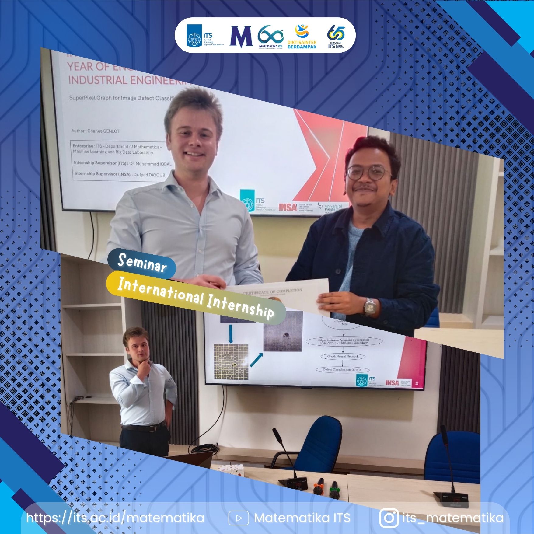Mahasiswa INSA Hauts-de-France Selenggarakan Seminar Akhir Internship 