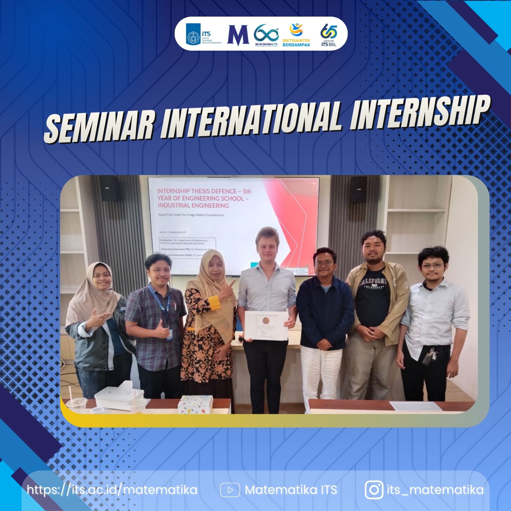 Mahasiswa INSA Hauts-de-France Selenggarakan Seminar Akhir Internship 