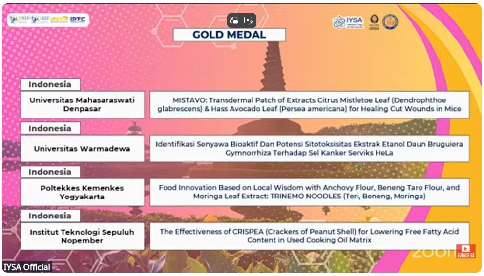 Mahasiswa Matematika ITS Raih Medali Emas di Ajang International Science and Invention Fair (ISIF) 2025
