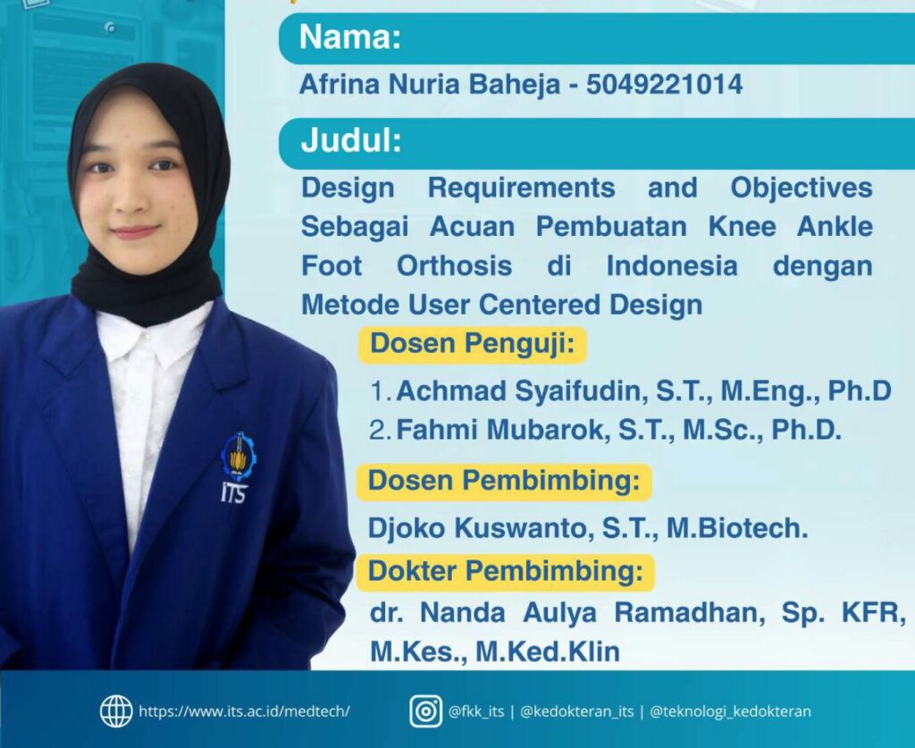 Suasana Sidang Tugas Akhir Teknologi Kedokteran ITS perdana