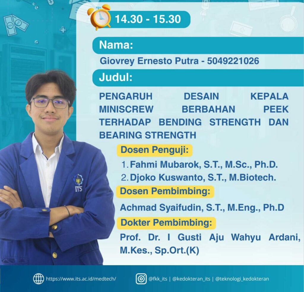 Suasana Sidang Tugas Akhir Teknologi Kedokteran ITS perdana