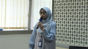 Kepala Subunit Pencegahan dan Penanganan Kekerasan dan Isu Strategis Prida Novarita Trisanti ST MT dalam menjelaskan berbagai bentuk kekerasan 