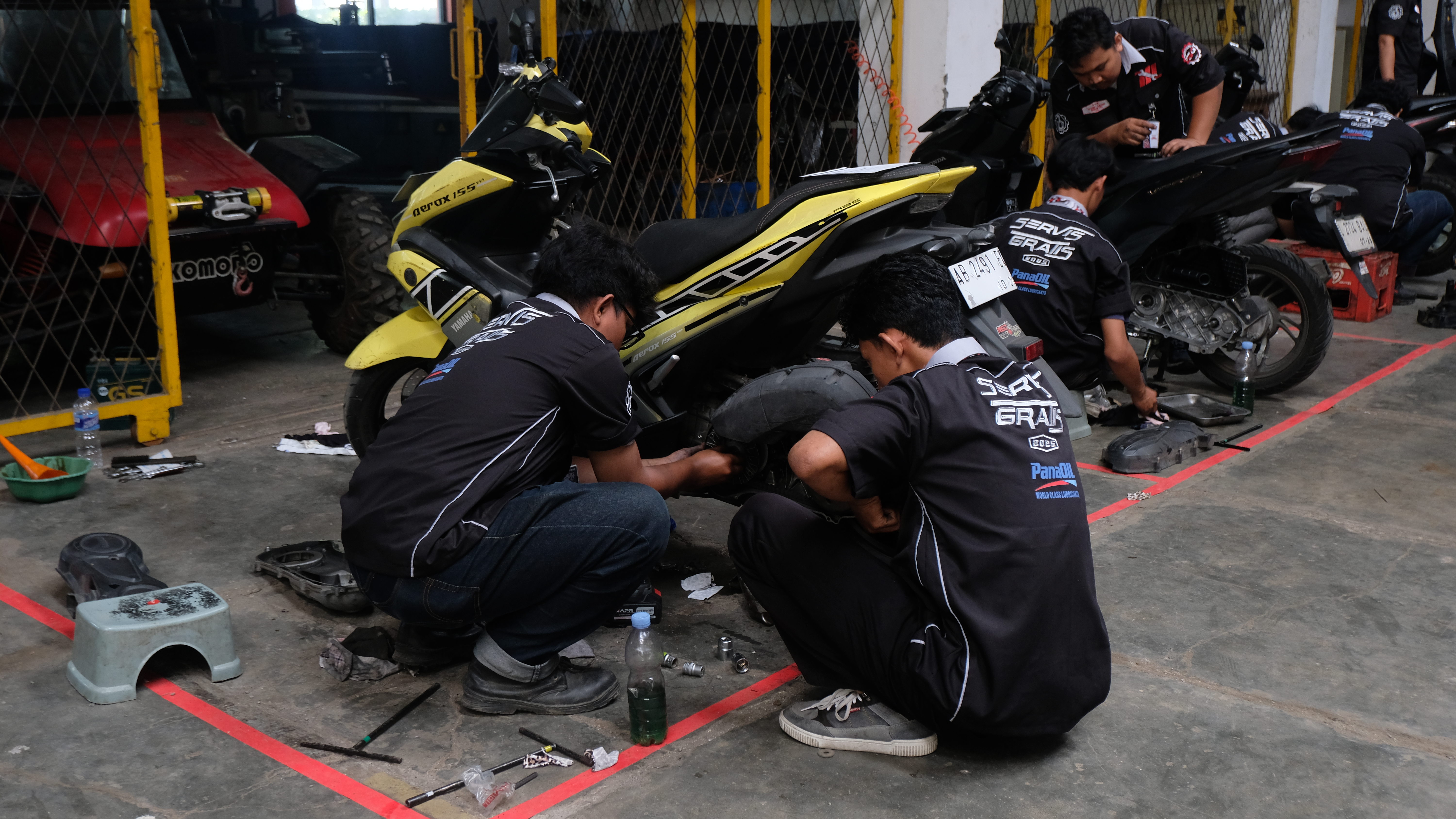 Pemeriksaan kondisi dan kelistrikan mesin sepeda motor