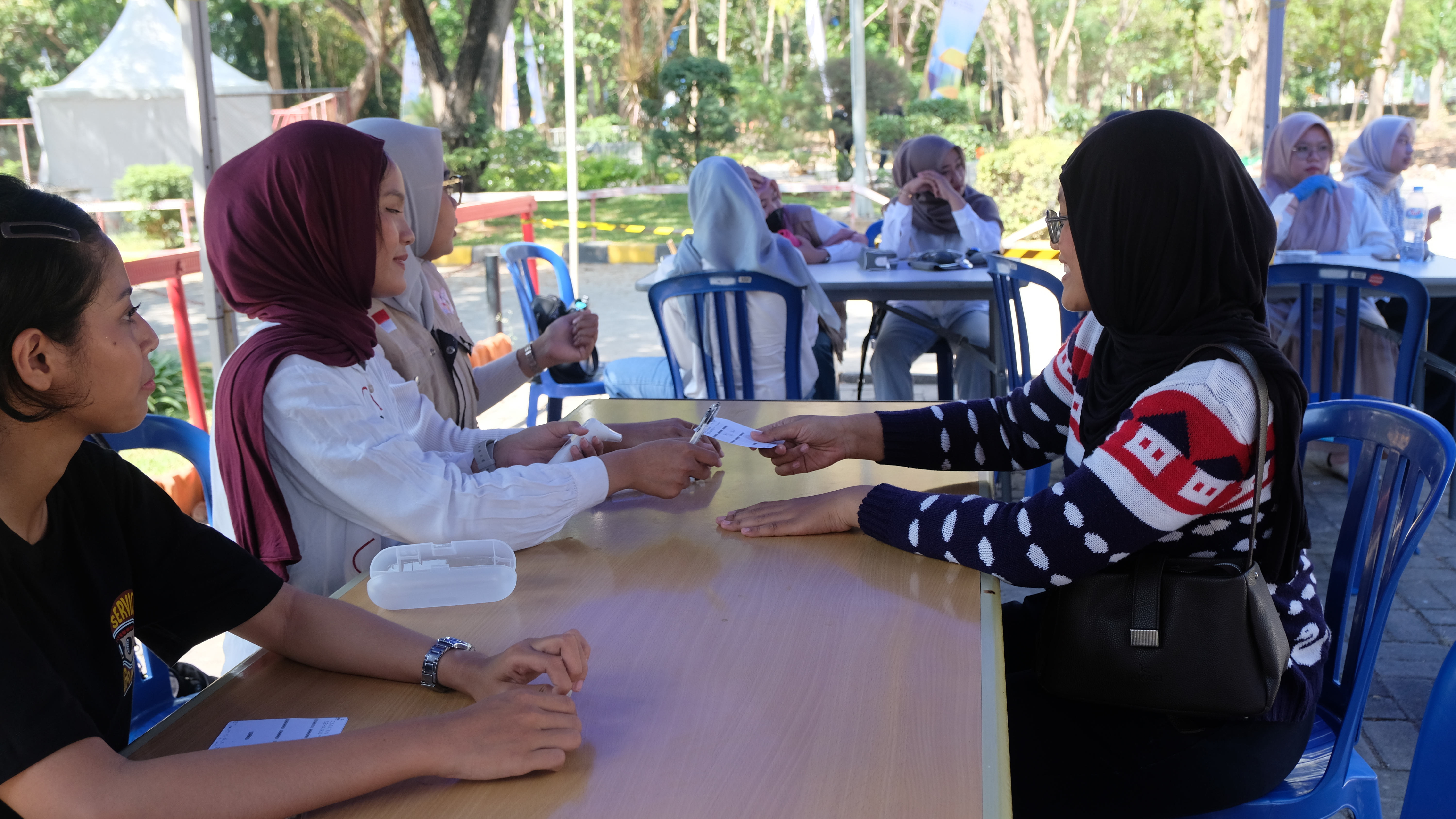 Registrasi peserta servis gratis di medical check up