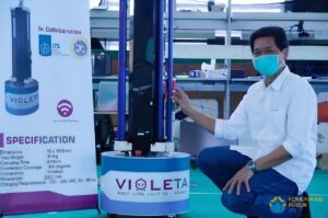 Salah satu robot yang menjadi hasil kolaborasi riset multidisiplin yang menunjukkan ilmu rekayasa kontrol dan robotika dapat memberikan solusi nyata