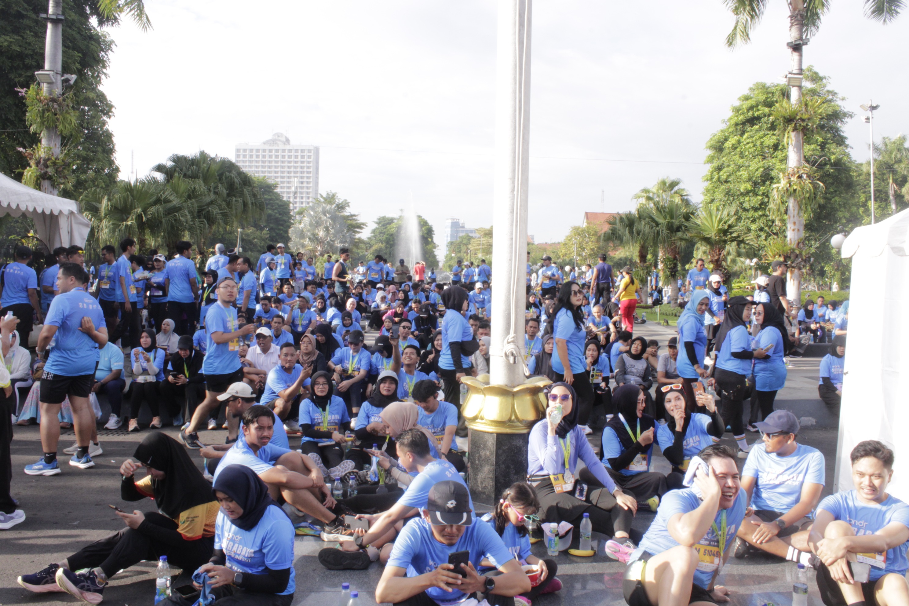 Suasana para peserta