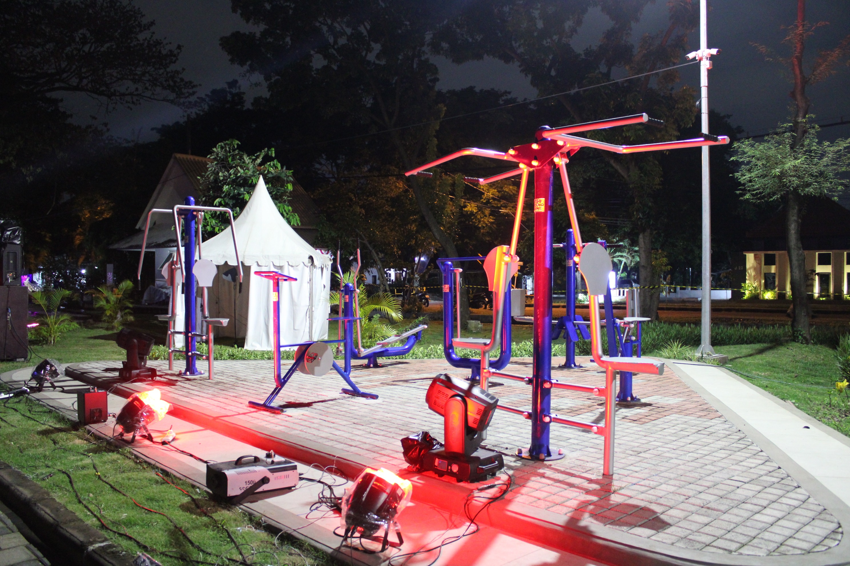Salah satu fasilitas fitness outdoor yang terdapat di InfinITS Park