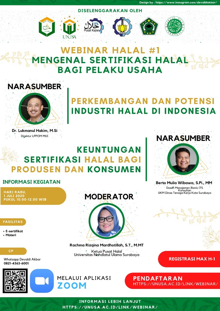 Perkembangan dan Potensi Industri Halal Indonesia Pusat Kajian Halal
