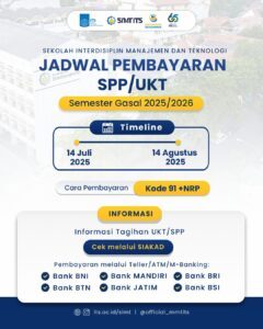 Jadwal Pembayaran SPP/UKT ITS Semester Gasal 2025/2026