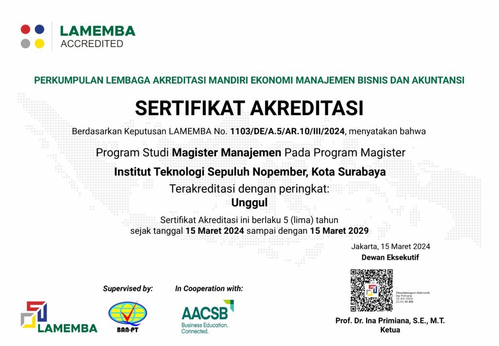 Akreditasi A SIMT-ITS (Periode 2024-2029)