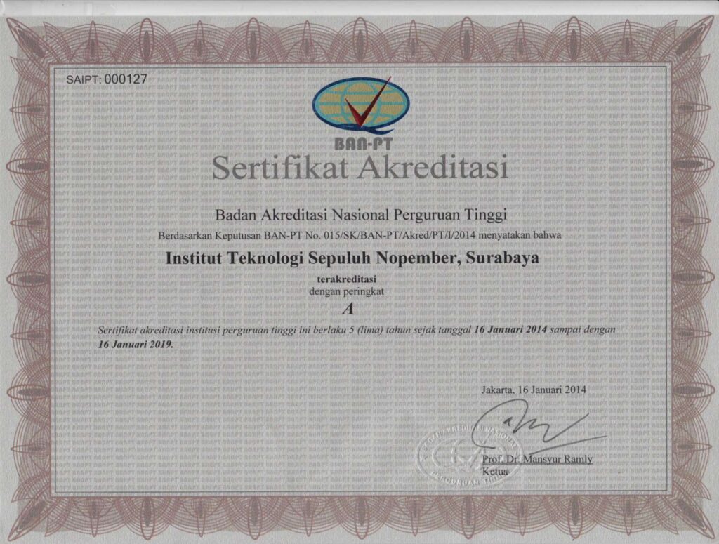 Akreditasi ITS 2014-2019