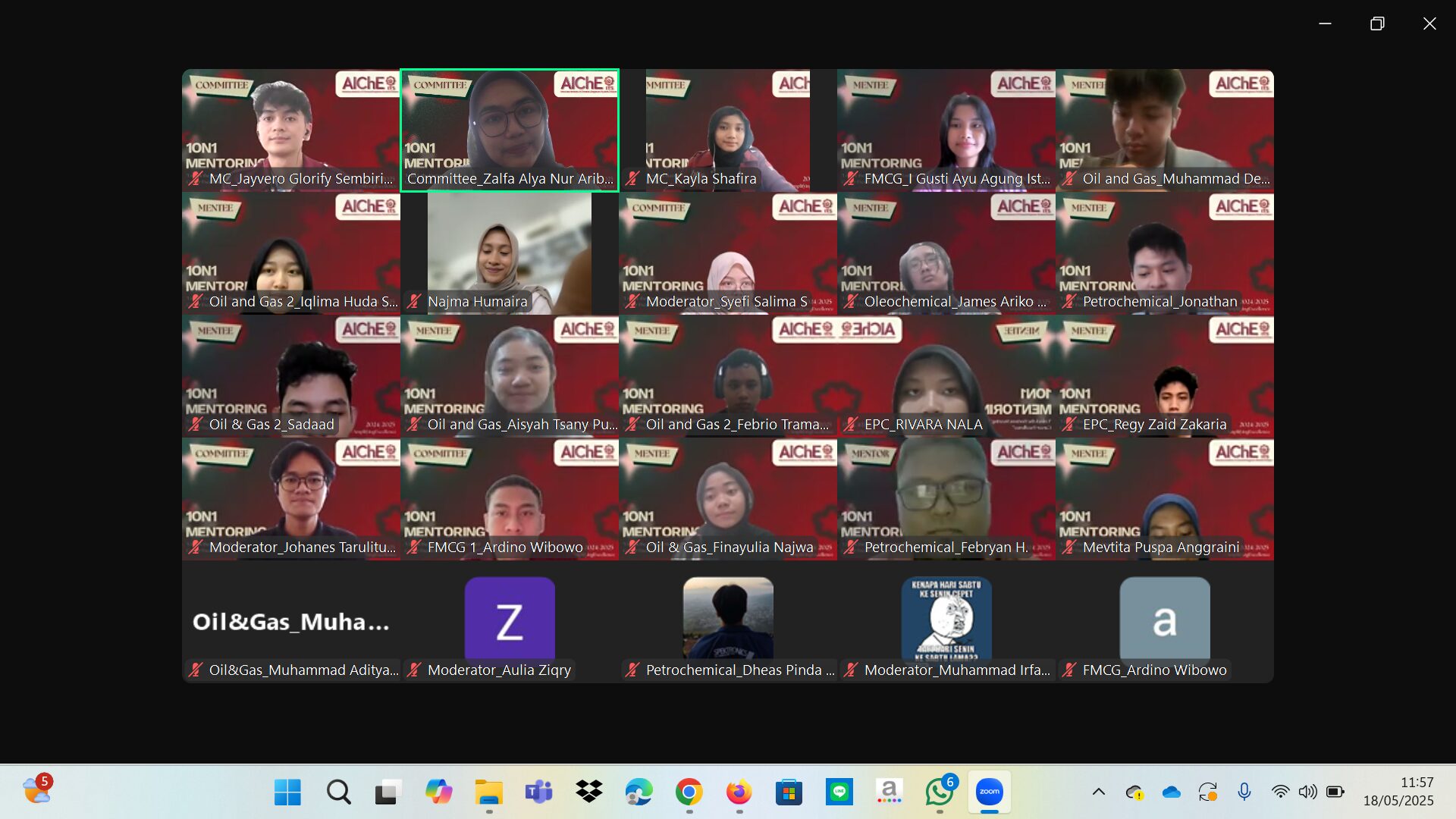 Sesi Opening (kiri) dan Closing (Kanan) 1on1 Mentoring 2025