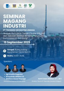 SEMINAR MAGANG INDUSTRI Institut Teknologi Sepuluh Nopember bekerja sama dengan PT Teknindo Geosistem Unggul