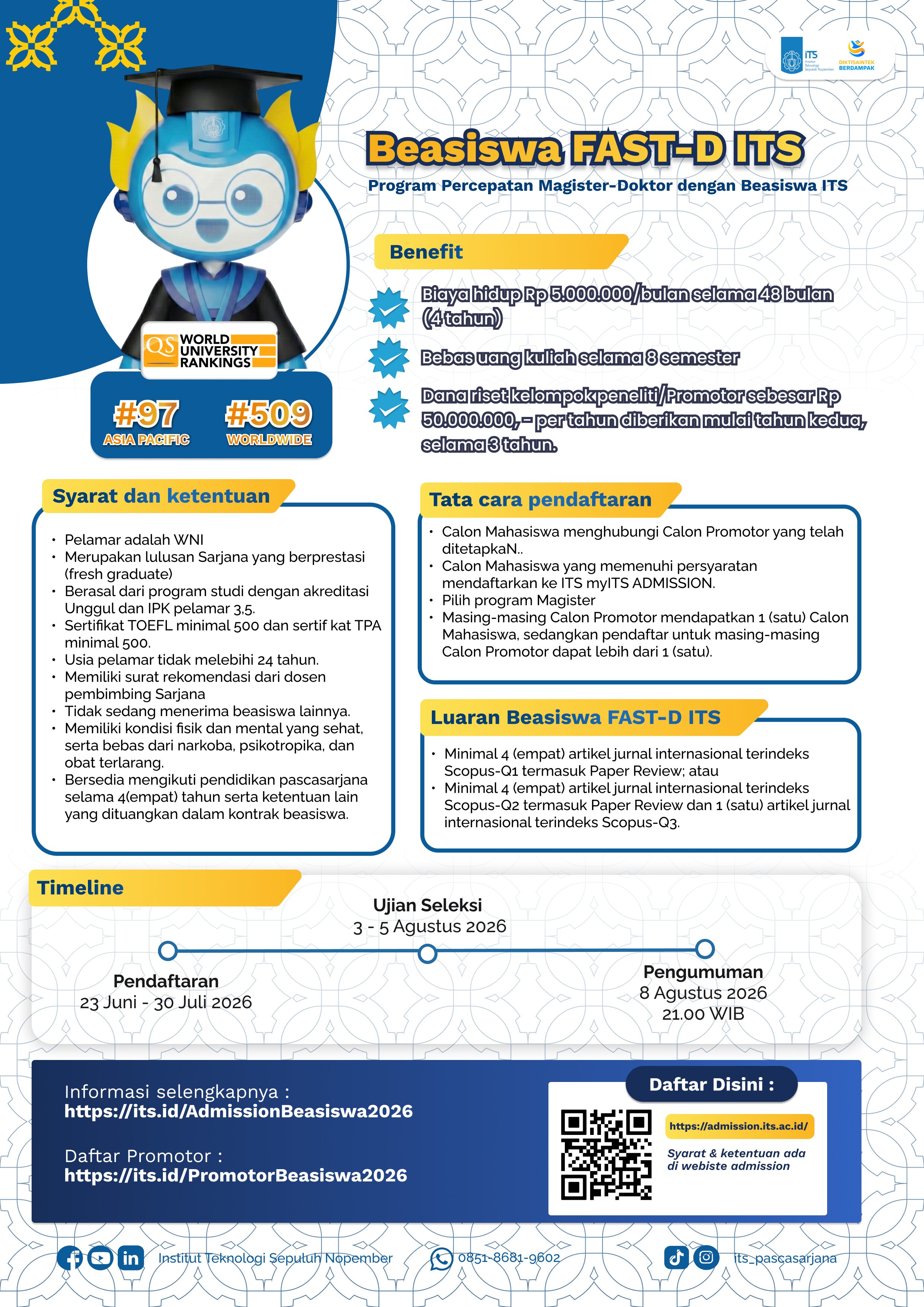 Poster Beasiswa FAST-D ITS