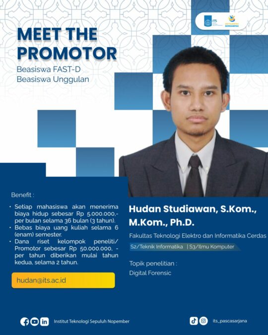 Hudan Studiawan, S.Kom., M.Kom., Ph.D.