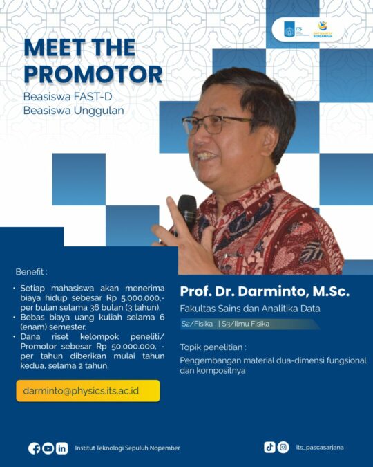 Prof. Dr. Darminto, M.Sc.
