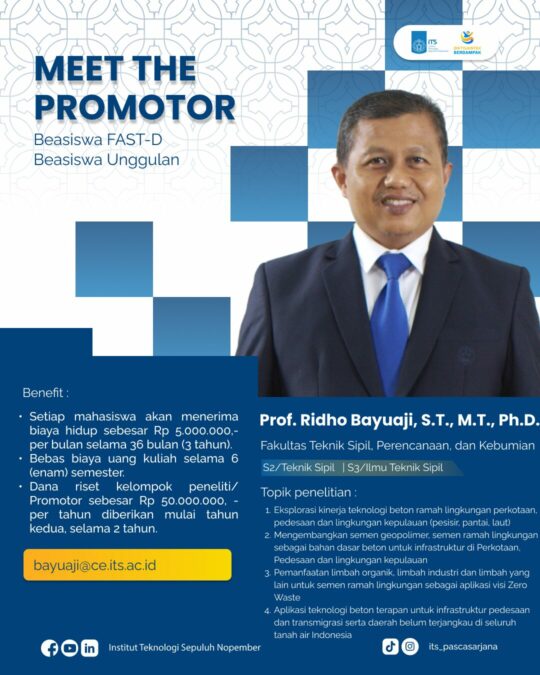 Prof. Ridho Bayuaji, S.T., M.T., Ph.D.