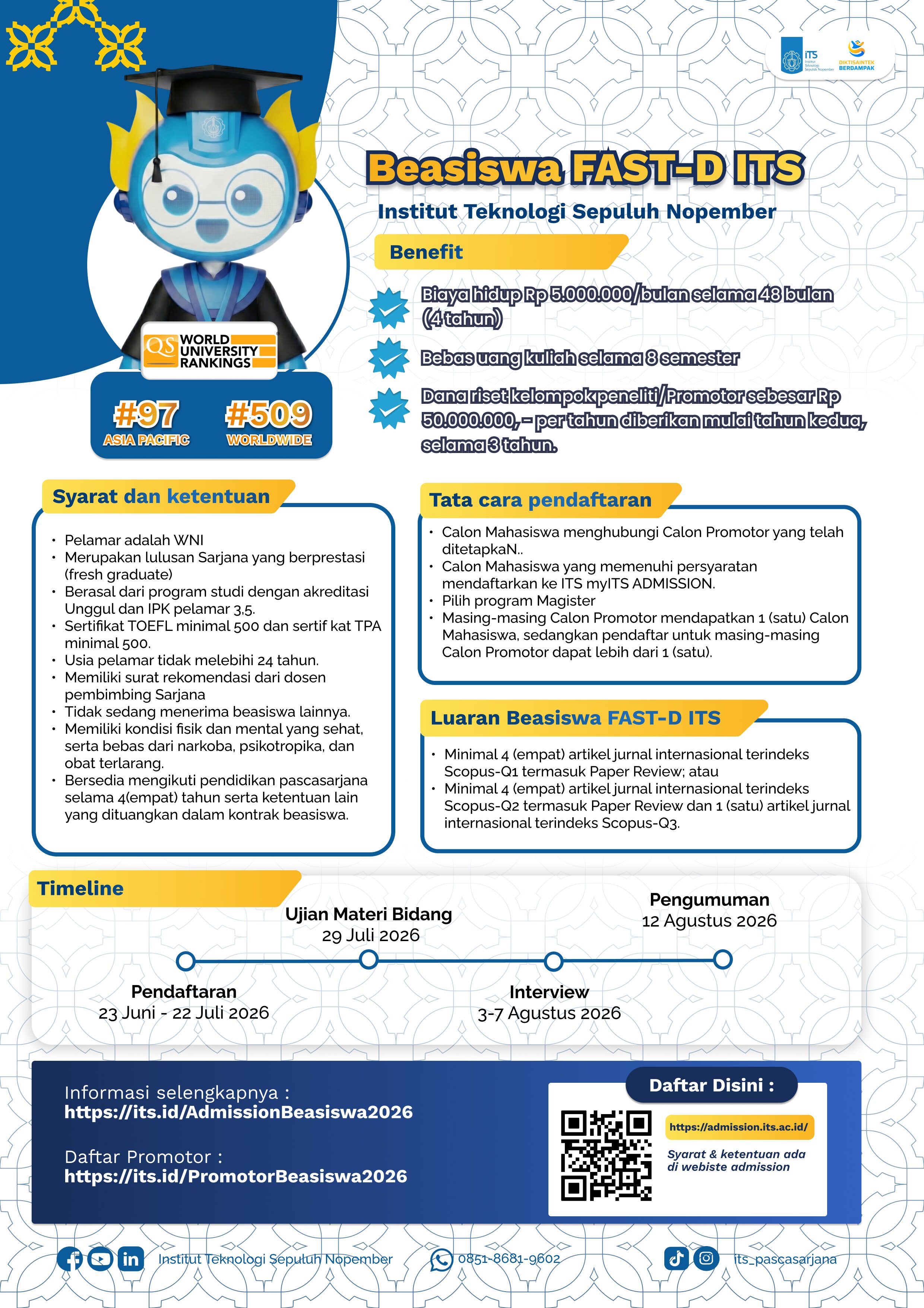 Poster Beasiswa FAST-D ITS