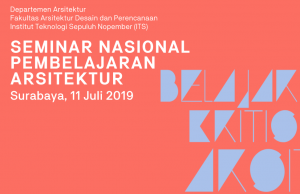Seminar Nasional Pembelajaran Arsitektur 2019