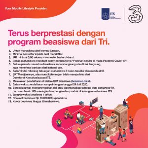 Terus Berprestasi Dengan Program Beasiswa Dari Tri