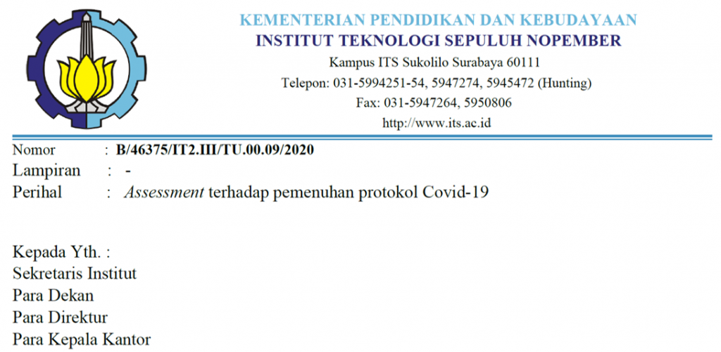 Download File Surat Assessment Pemenuhan Protokol Covid-19