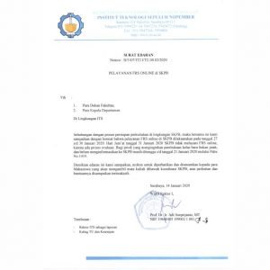 Surat Edaran Pelayanan FRS Online di SKPB