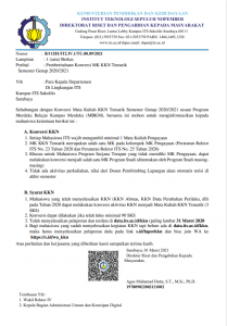 Pemberitahuan Konversi MK KKN