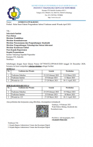 Ralat Surat Edaran Pengunduran Jadwal Yudisium Untuk Wisuda 2021