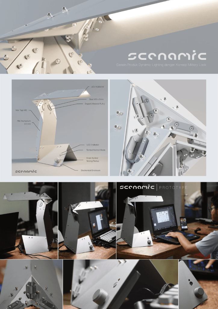 DYNAMIC LIGHTING PRODUCT DESIGN WITH A MILITARY LOOK CONCEPT