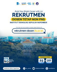 Rekrutmen Dosen Tetap Non PNS ITS (25 November 2024 – 20 Desember 2024)