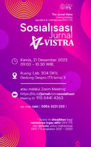 Sosialisasi Jurnal Vistra DKV ITS