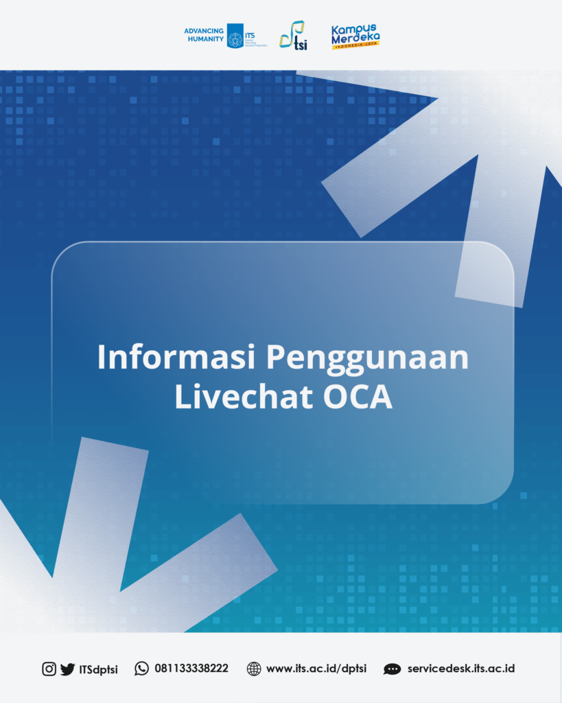 Fitur Live Chat OCA untuk Layanan Pengaduan dan Permintaan