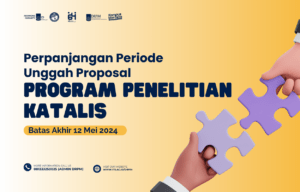 Pengumuman Perpanjangan Periode Unggah Proposal Penelitian KATALIS