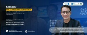 Prof. Heri Raih Hibah Riset Internasional dari ARIA Inggris