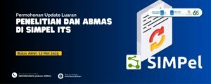 Update Luaran Penelitian dan Abmas di SIMPEL ITS