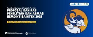 Pemberitahuan Revisi Proposal dan RAB Program Penelitian dan Pengabdian kepada Masyarakat Tahun Anggaran 2025