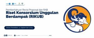Pemberitahuan Revisi Proposal dan RAB Program RIKUB