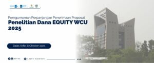 Perpanjangan Penerimaan Proposal Penelitian Dana EQUITY WCU 2025