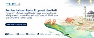 Pemberitahuan Revisi Proposal dan RAB Program Mahasiswa Berdampak 2026
