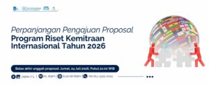 Pengumuman Perpanjangan Pengajuan Proposal Program Riset Kemitraan Internasional Tahun 2026