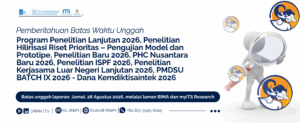 Pemberitahuan Unggah Laporan Kemajuan Program Penelitian Tahun 2026