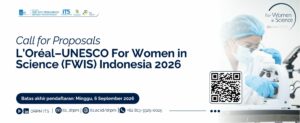 Call for Proposals: L’Oréal–UNESCO For Women in Science (FWIS) Indonesia 2026