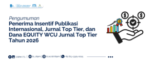 Pengumuman Penerima Insentif Publikasi Internasional, Jurnal Top Tier Dana ITS, dan Dana EQUITY WCU Jurnal Top Tier Tahun 2026