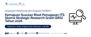Undangan Monev Kemajuan Susulan Strategic Research Grant (SRG) Tahun 2026